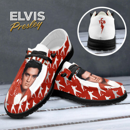 JWFancy Elvis Presley Hey Dude Shoes Wally Men’s Lace Up Loafers Comfortable For Men And Women