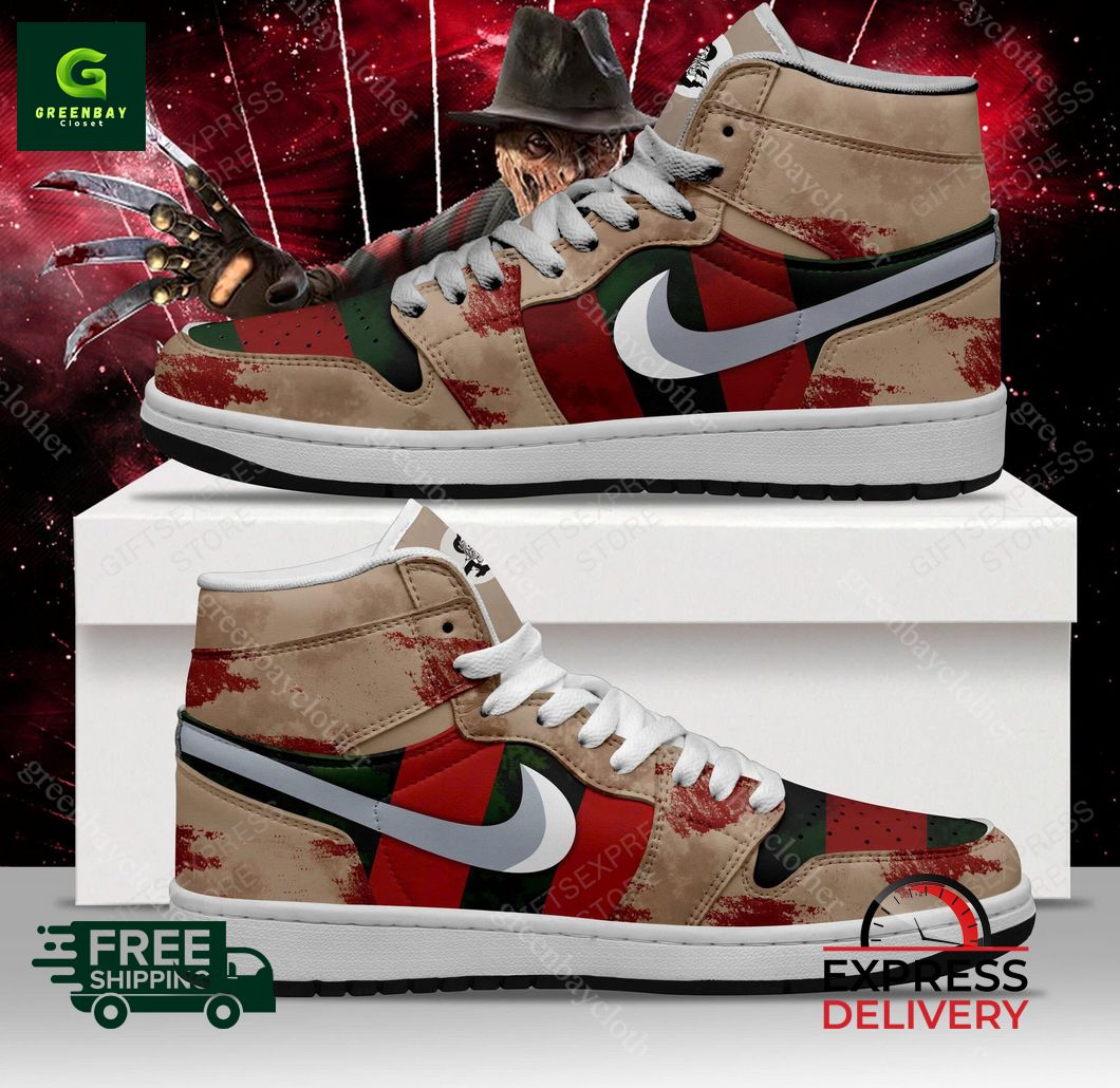 JWFancy Freddy Krueger AJ1 High Sneakers Shoes For Men And Women