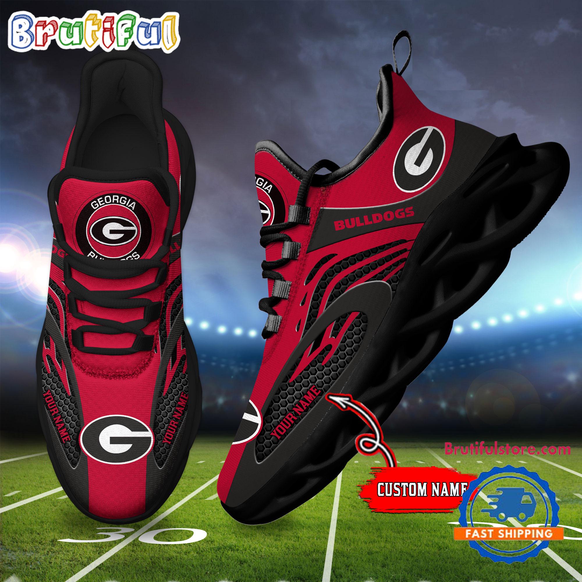 JWFancy Georgia Bulldogs Max Soul Shoes Sneakers For Men And Women