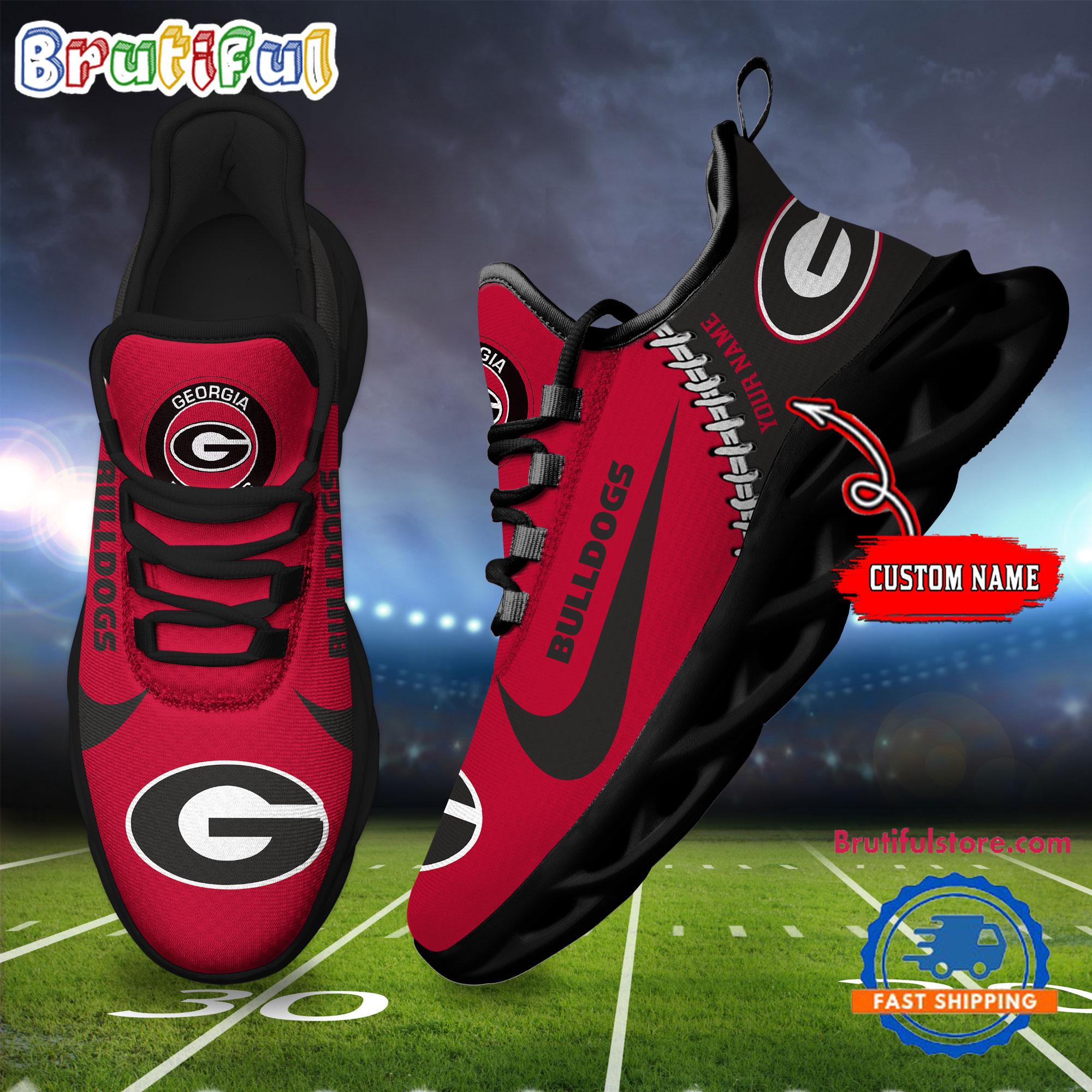 JWFancy Georgia Bulldogs Max Soul Shoes Sneakers For Men And Women