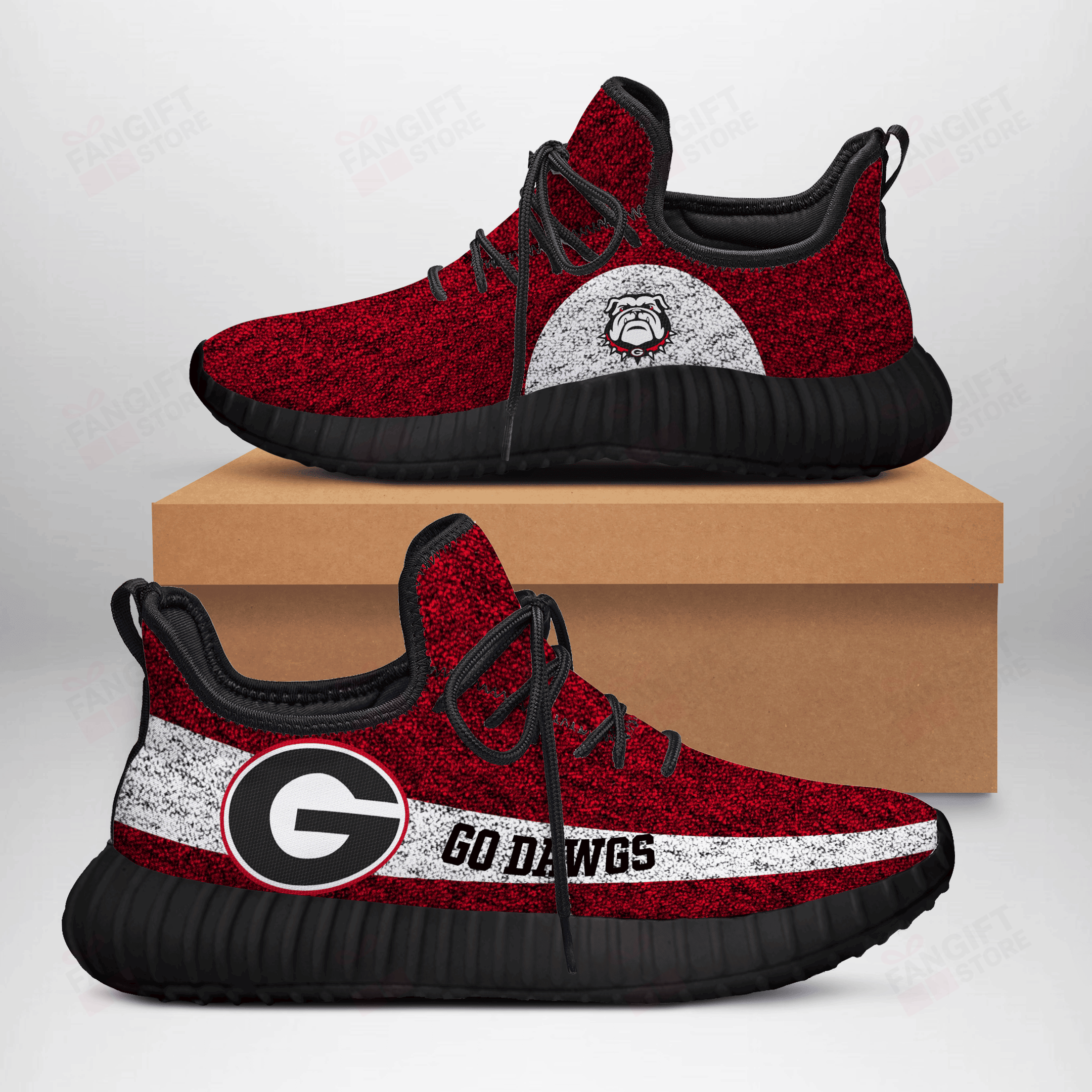 JWFancy Georgia Bulldogs Reze Sneakers Shoes For Men And Women