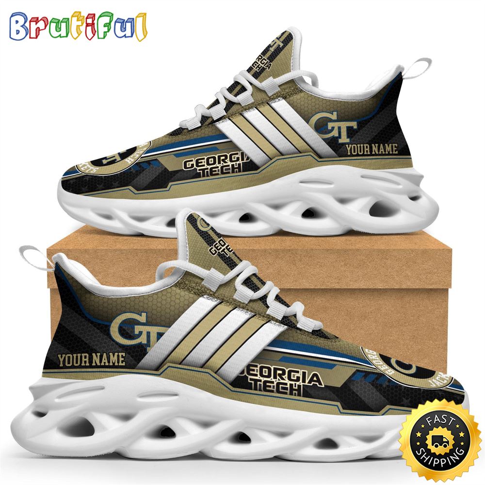 JWFancy Georgia Tech Jackets Max Soul Shoes Sneakers For Men And Women
