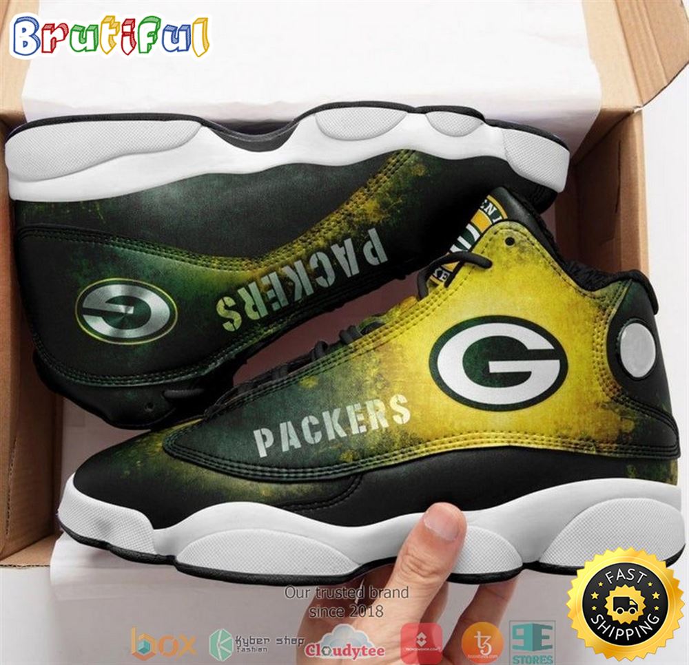 JWFancy Green Bay Packer AJ13 Sneakers Shoes For Men And Women
