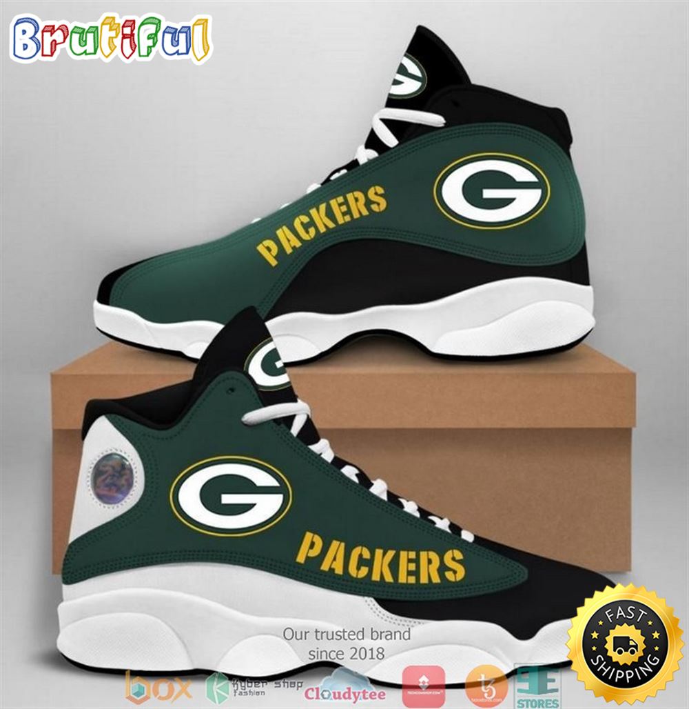 JWFancy Green Bay Packer AJ13 Sneakers Shoes For Men And Women
