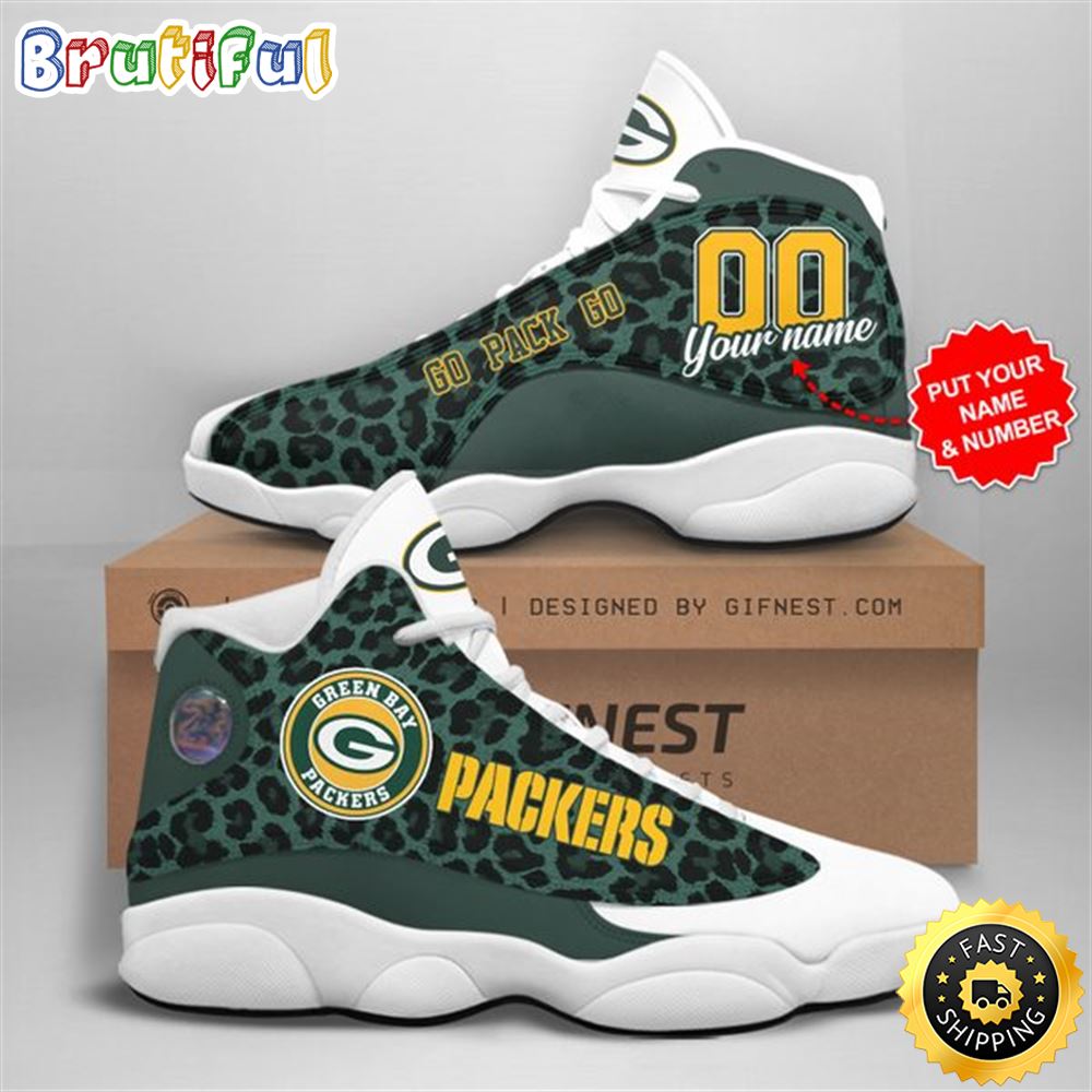 JWFancy Green Bay Packers AJ13 Sneakers Shoes For Men And Women