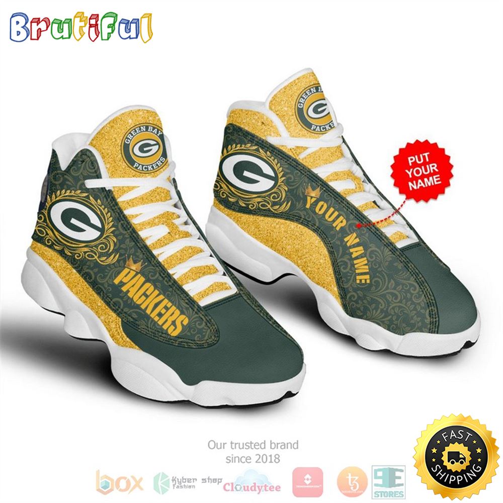 JWFancy Green Bay Packers AJ13 Sneakers Shoes For Men And Women