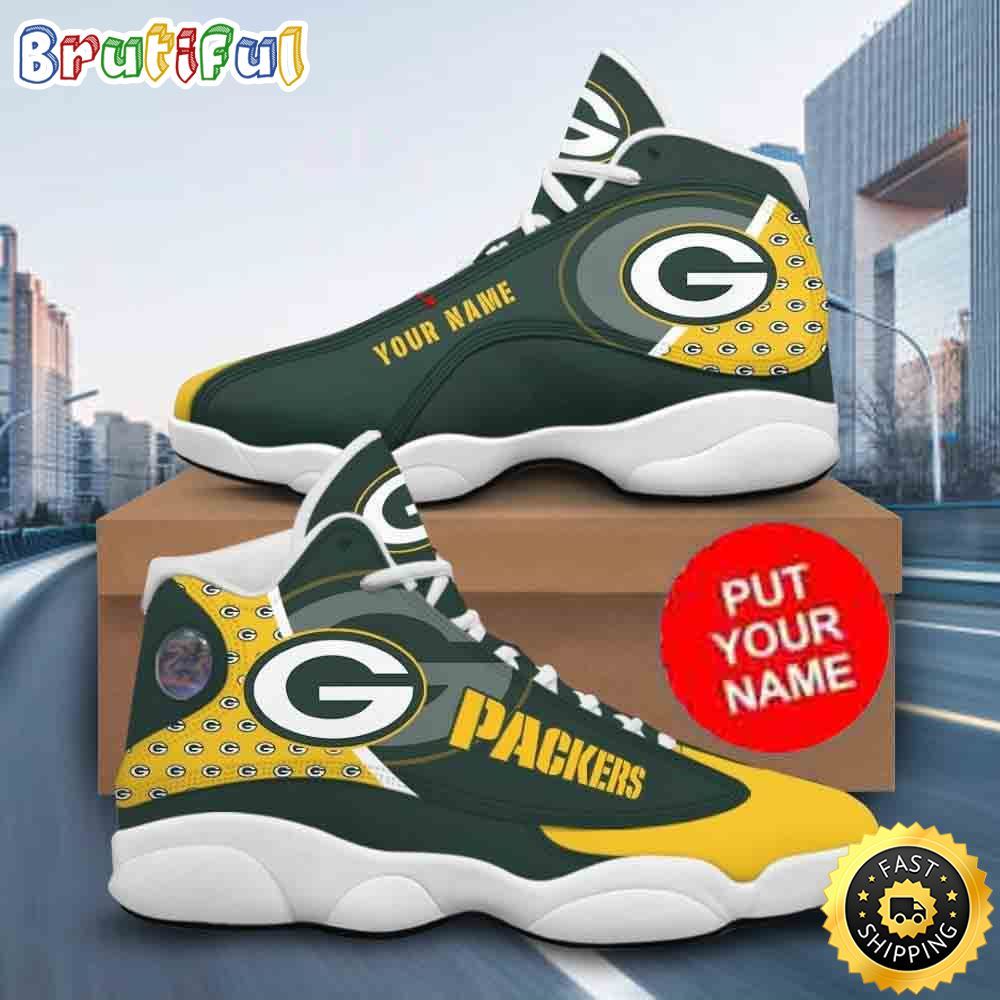 JWFancy Green Bay Packers AJ13 Sneakers Shoes For Men And Women