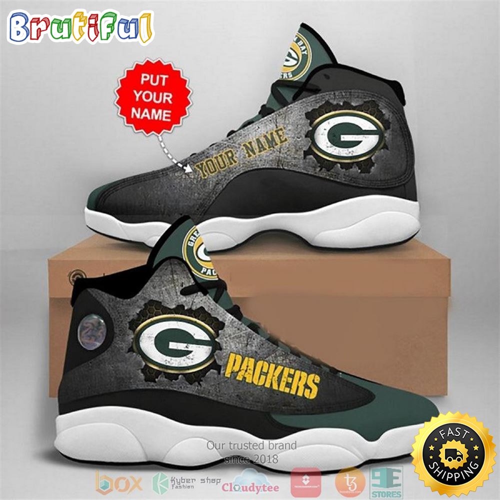 JWFancy Green Bay Packers AJ13 Sneakers Shoes For Men And Women