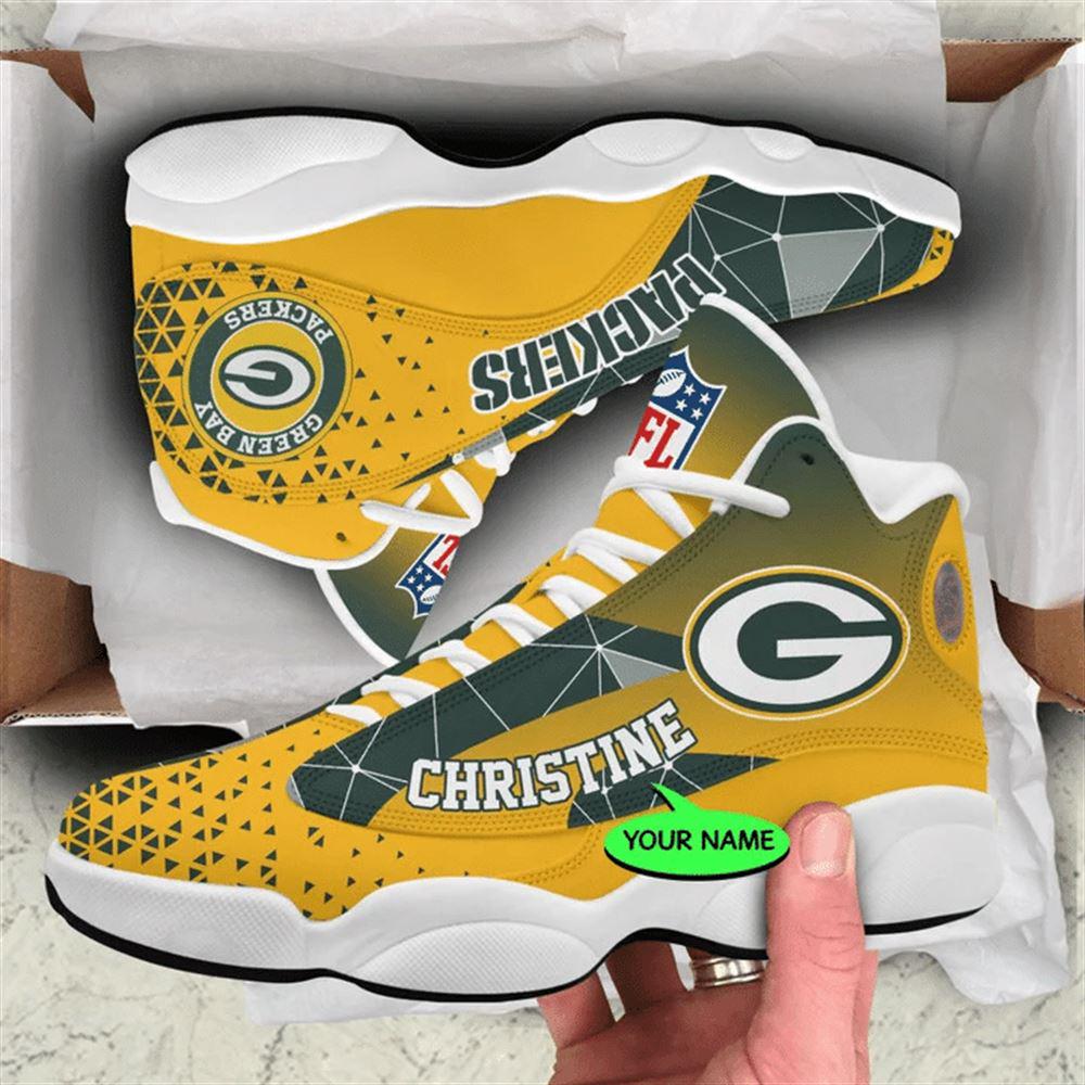 JWFancy Green Bay Packers AJ13 Sneakers Shoes For Men And Women