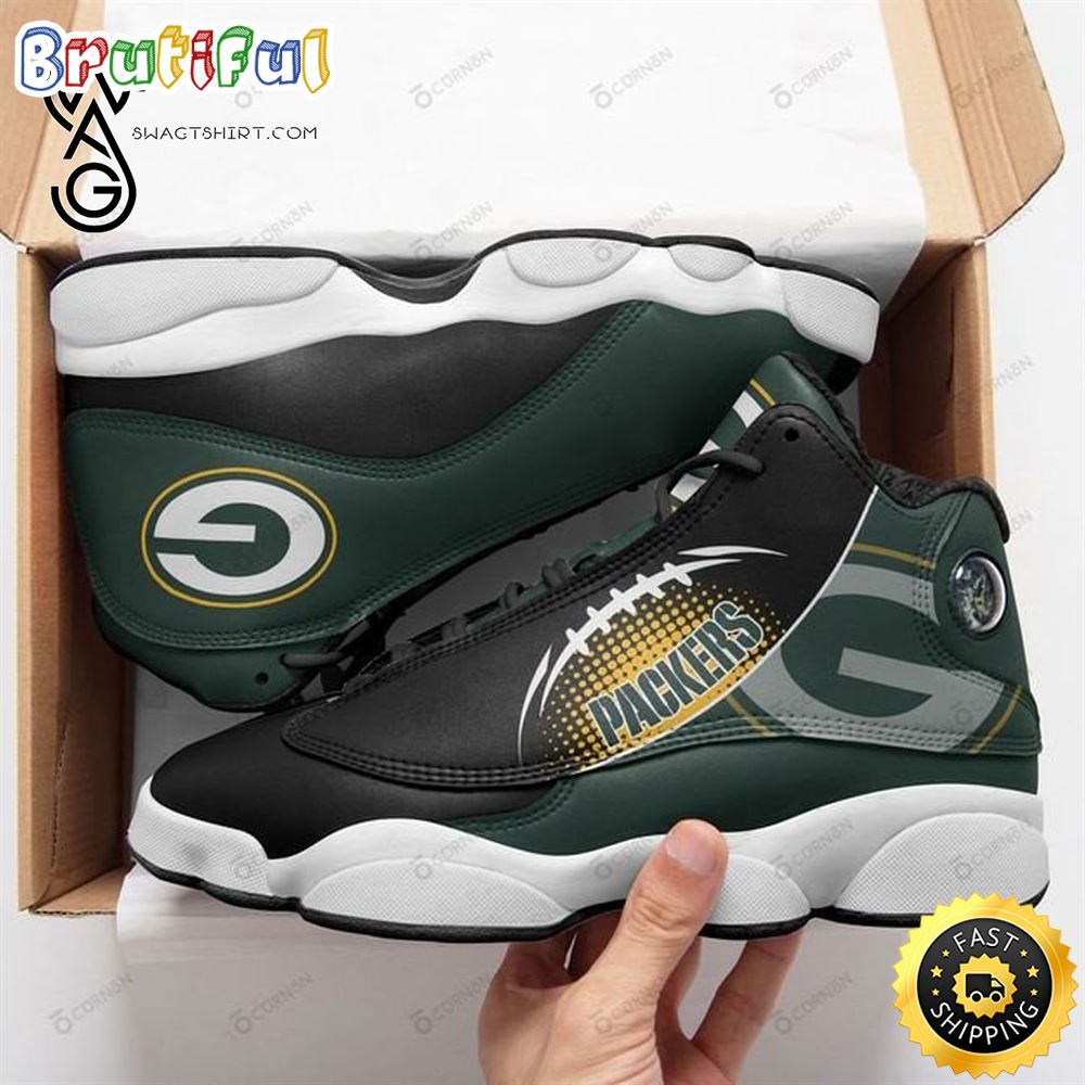JWFancy Green Bay Packers AJ13 Sneakers Shoes For Men And Women