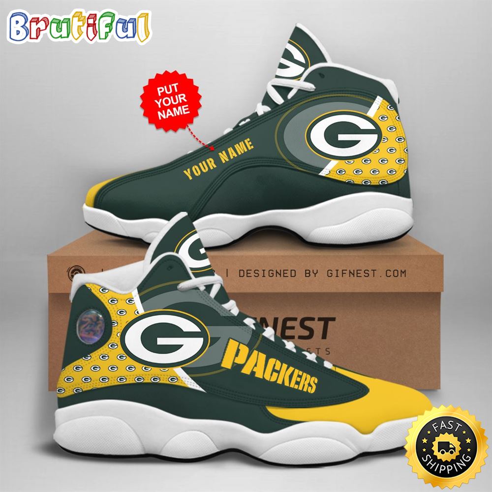 JWFancy Green Bay Packers AJ13 Sneakers Shoes For Men And Women