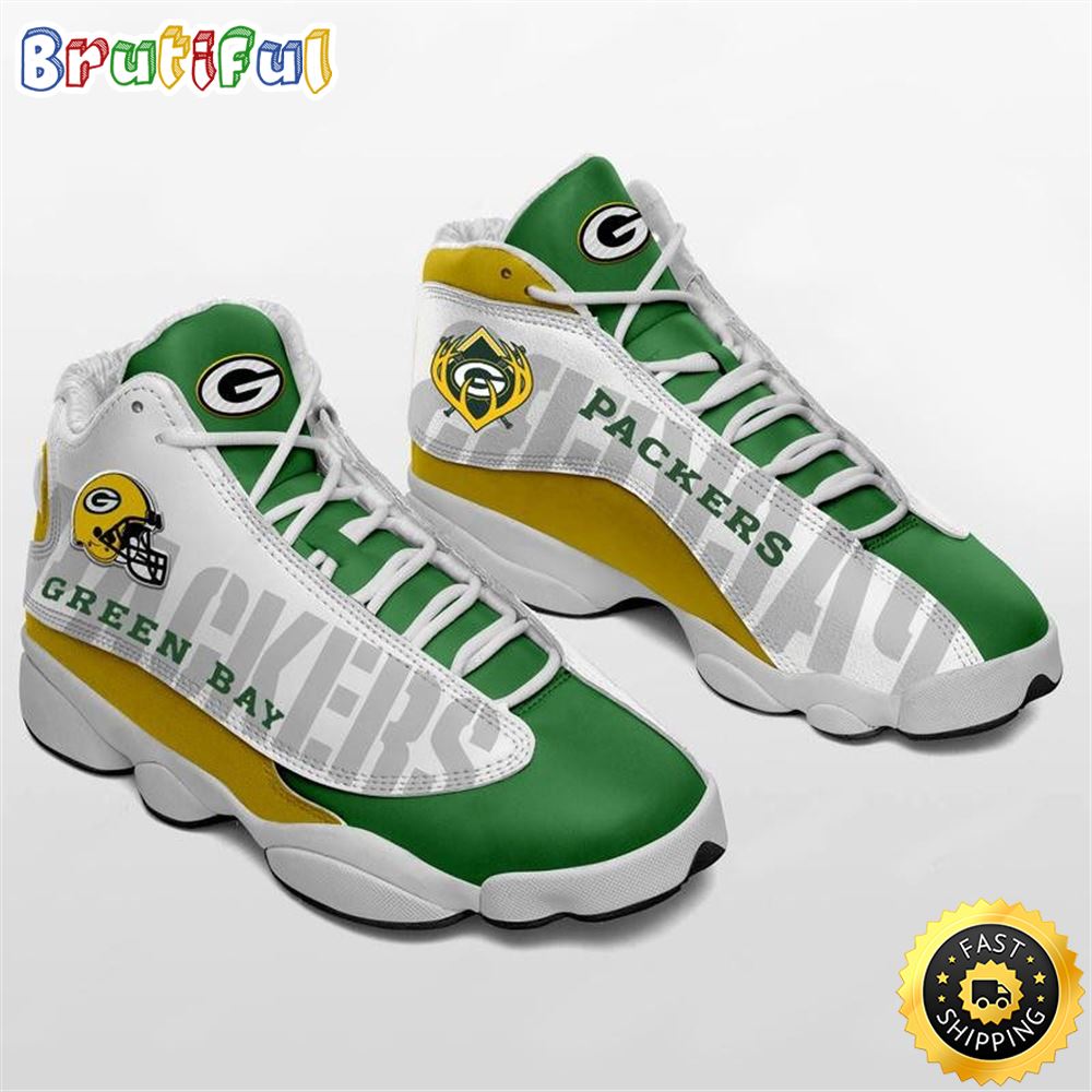 JWFancy Green Bay Packers AJ13 Sneakers Shoes For Men And Women