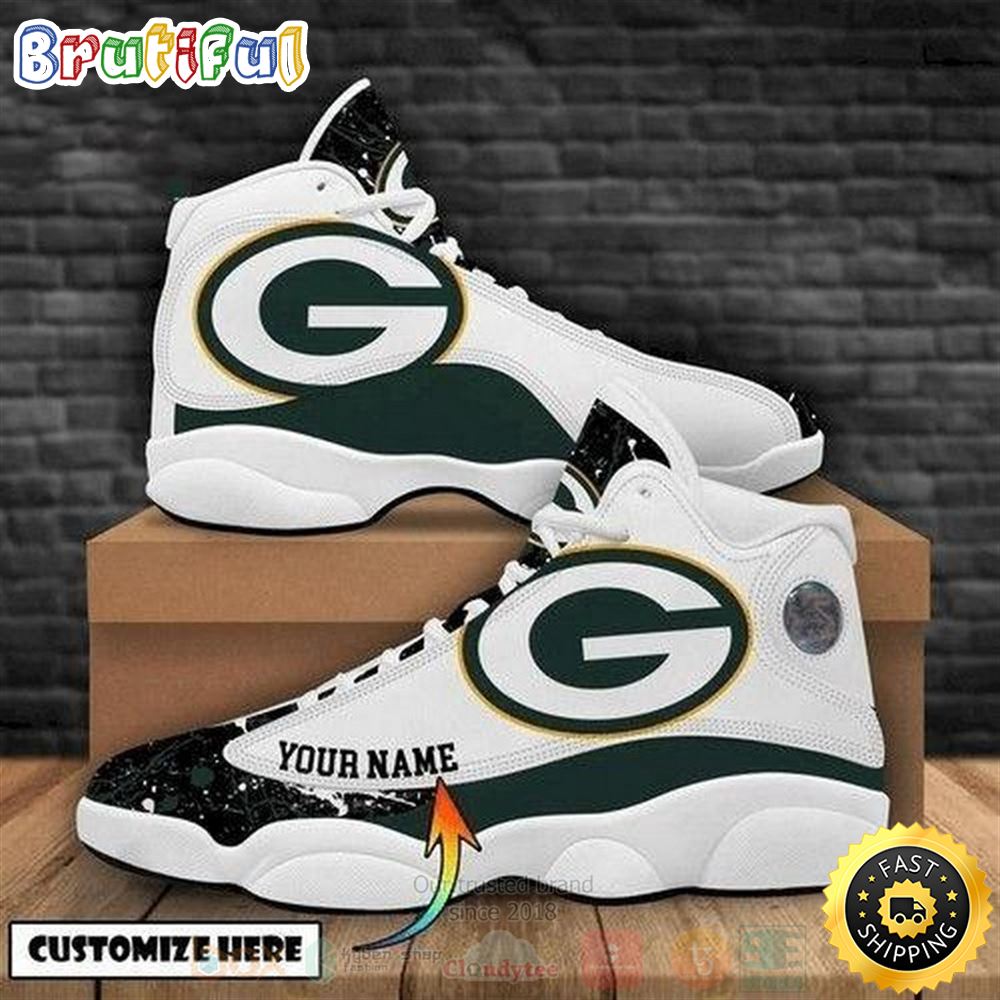JWFancy Green Bay Packers AJ13 Sneakers Shoes For Men And Women
