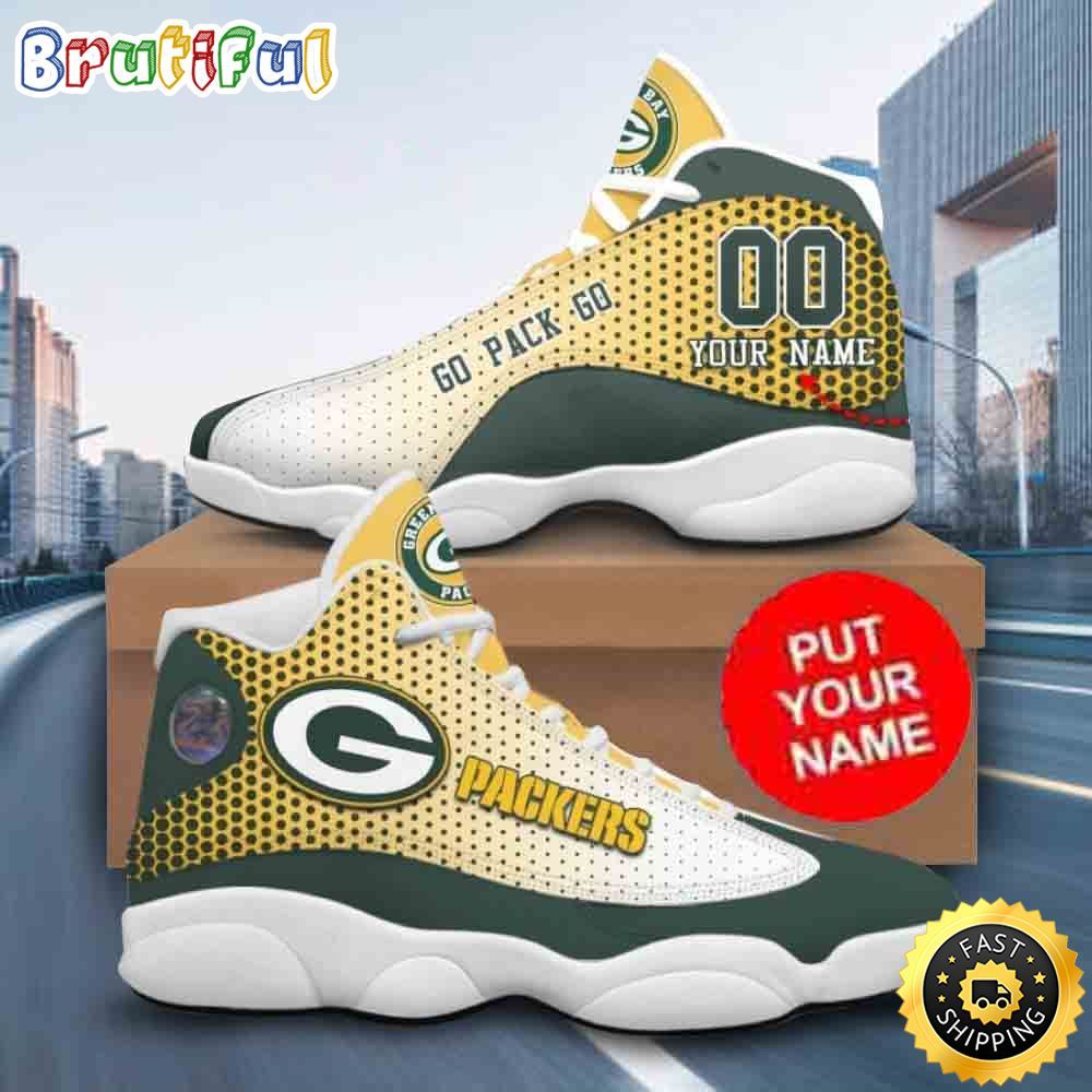JWFancy Green Bay Packers AJ13 Sneakers Shoes For Men And Women