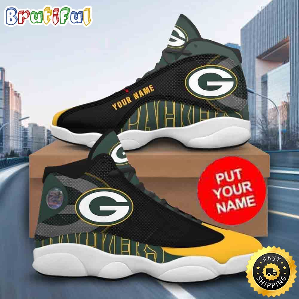 JWFancy Green Bay Packers AJ13 Sneakers Shoes For Men And Women
