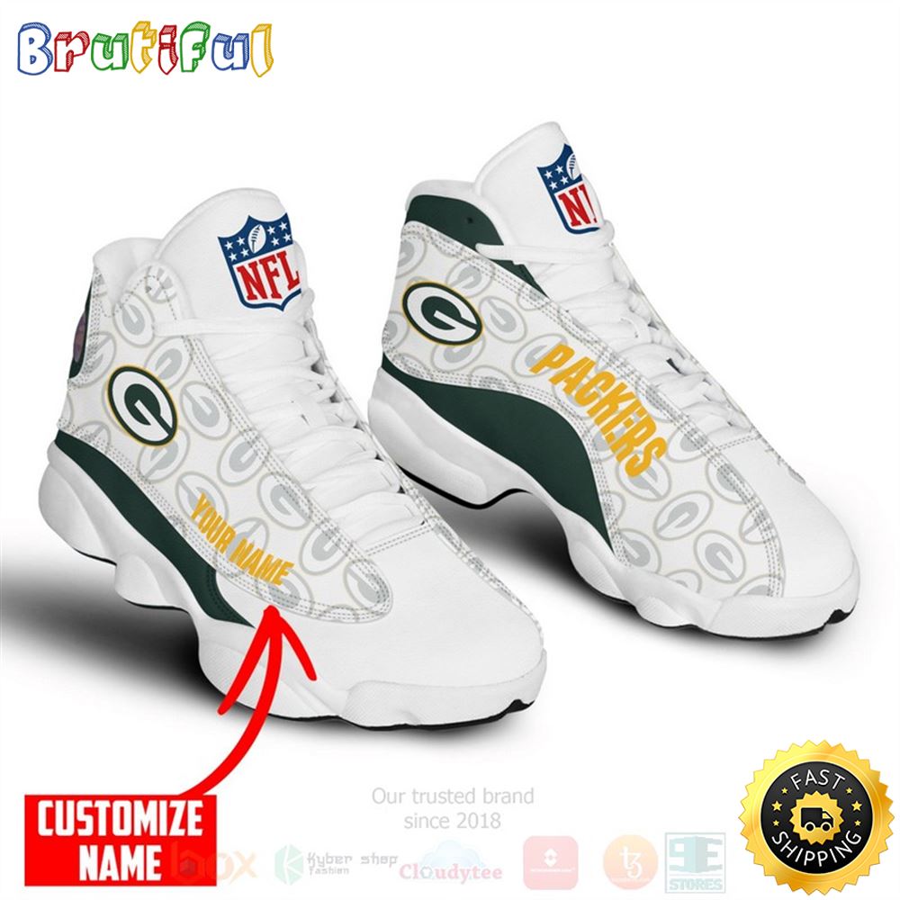 JWFancy Green Bay Packers AJ13 Sneakers Shoes For Men And Women