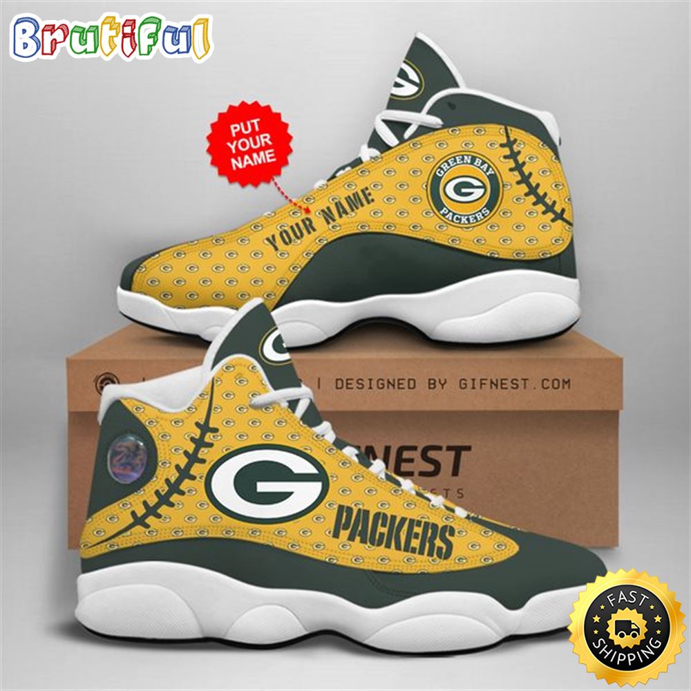 JWFancy Green Bay Packers AJ13 Sneakers Shoes For Men And Women