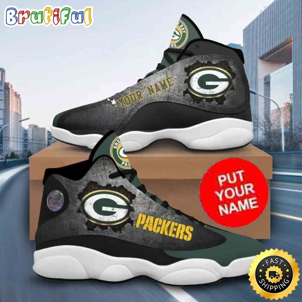 JWFancy Green Bay Packers AJ13 Sneakers Shoes For Men And Women