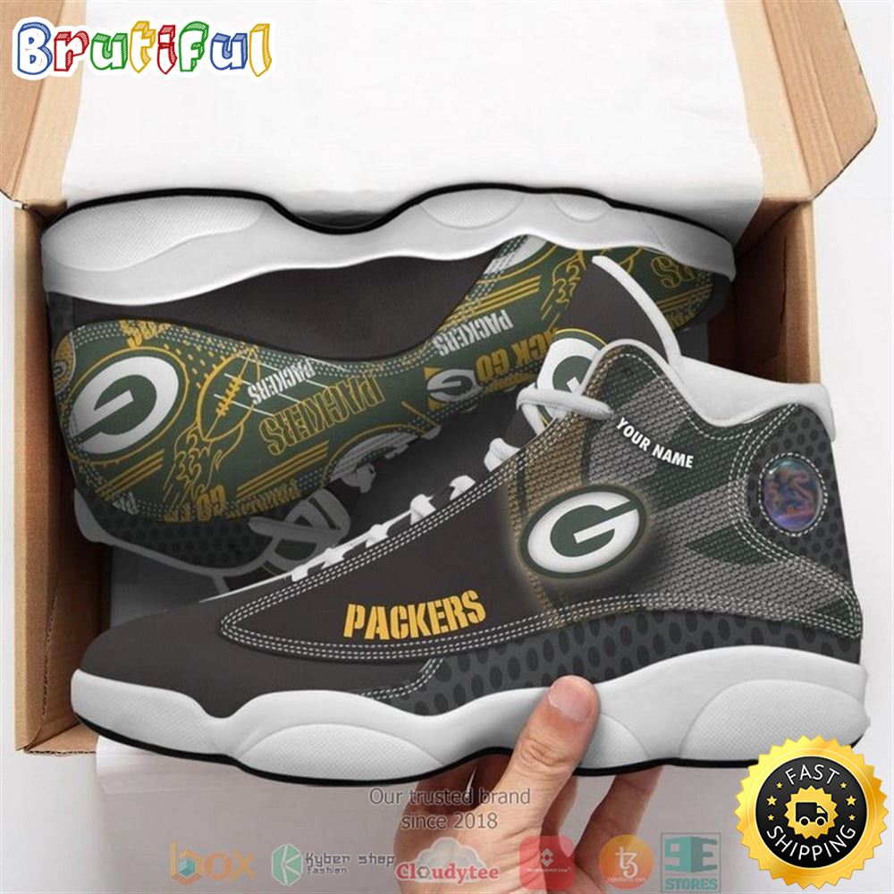 JWFancy Green Bay Packers AJ13 Sneakers Shoes For Men And Women
