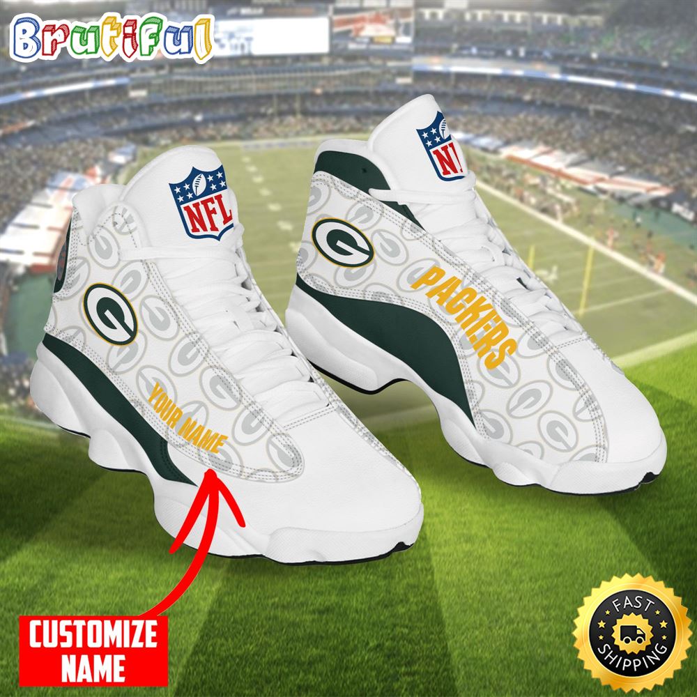JWFancy Green Bay Packers AJ13 Sneakers Shoes For Men And Women
