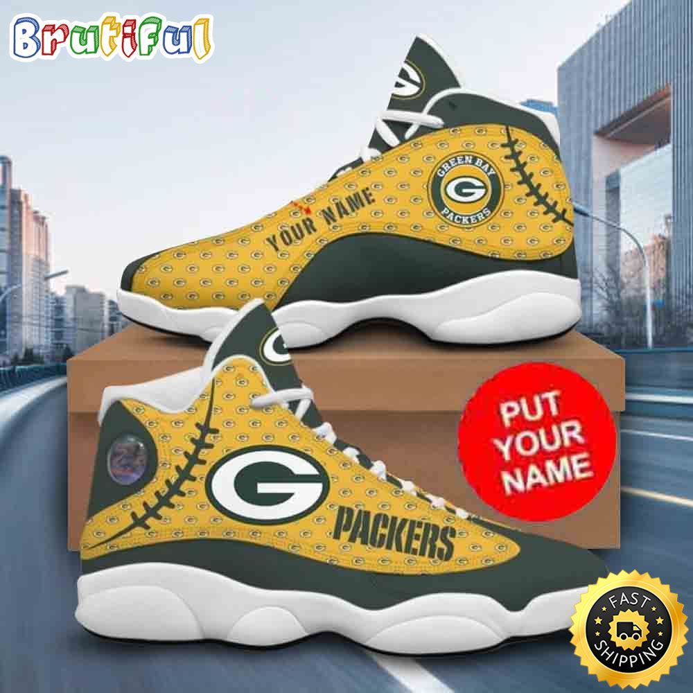 JWFancy Green Bay Packers AJ13 Sneakers Shoes For Men And Women