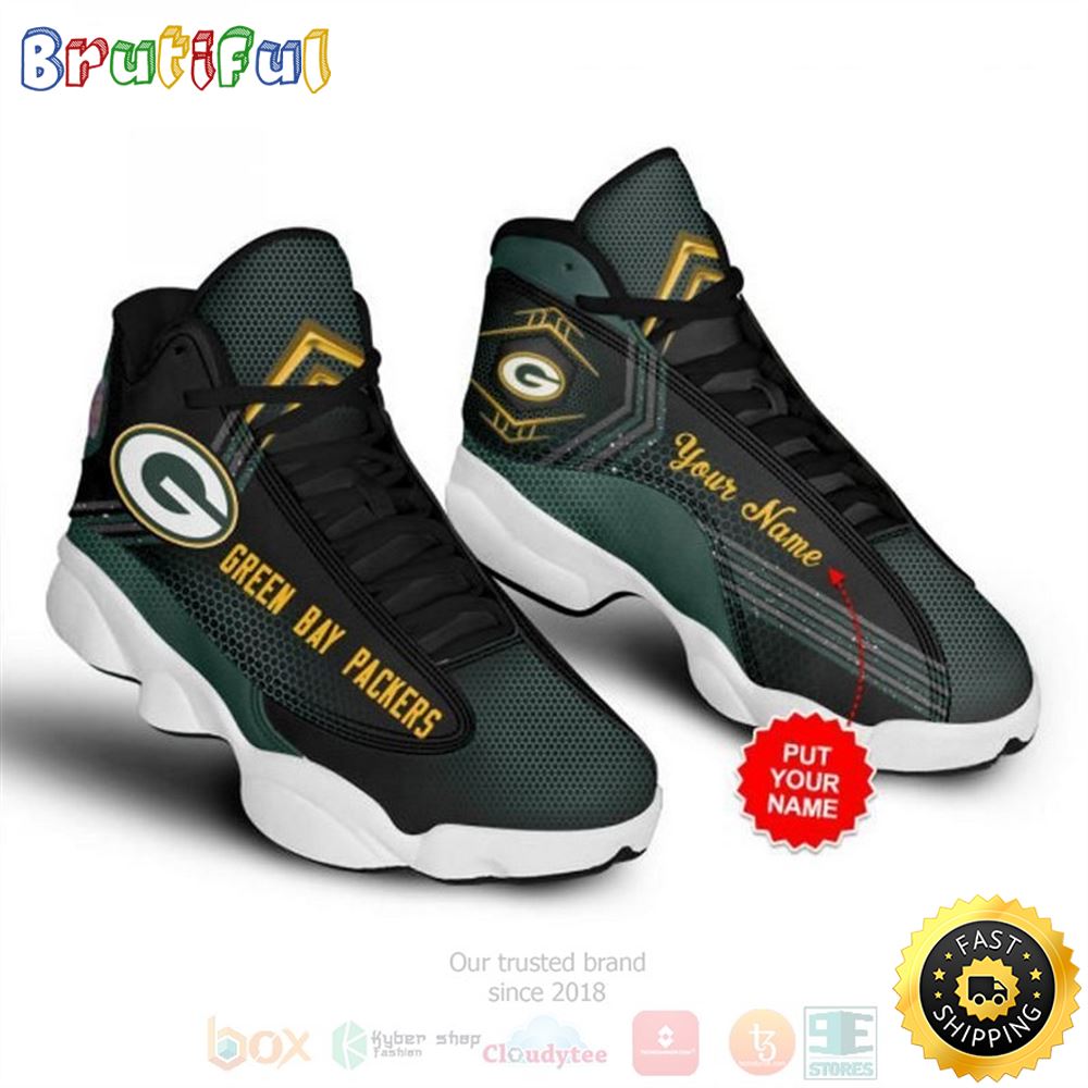 JWFancy Green Bay Packers AJ13 Sneakers Shoes For Men And Women