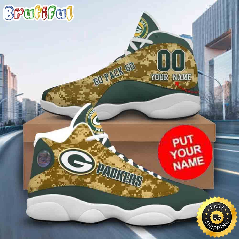 JWFancy Green Bay Packers AJ13 Sneakers Shoes For Men And Women