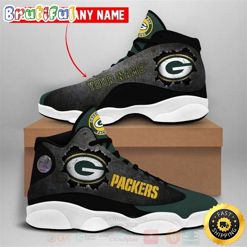 JWFancy Green Bay Packers AJ13 Sneakers Shoes For Men And Women