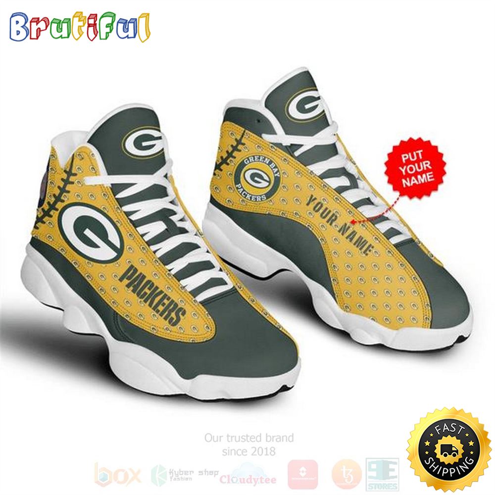 JWFancy Green Bay Packers AJ13 Sneakers Shoes For Men And Women