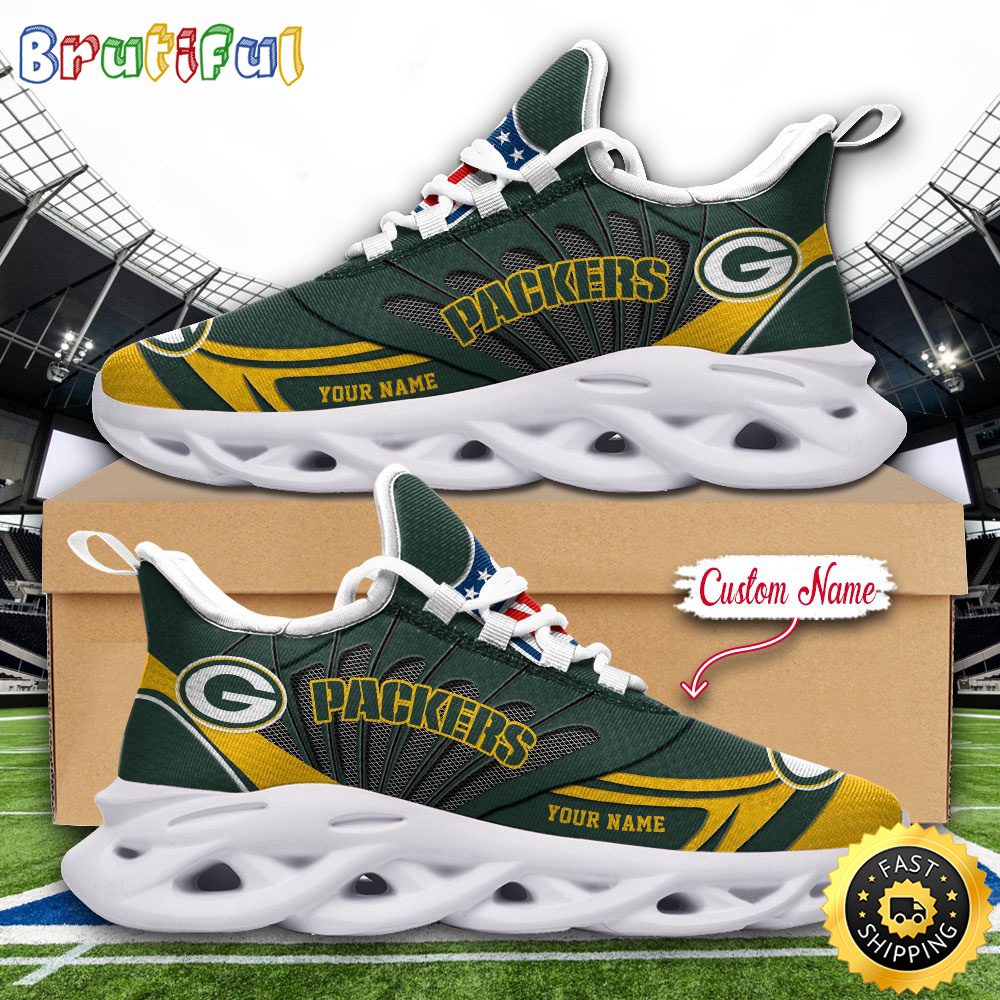 JWFancy Green Bay Packers Max Soul Shoes Sneakers For Men And Women