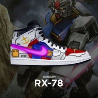 JWFancy  Gundam  AJ1 High Sneakers Shoes For Men And Women