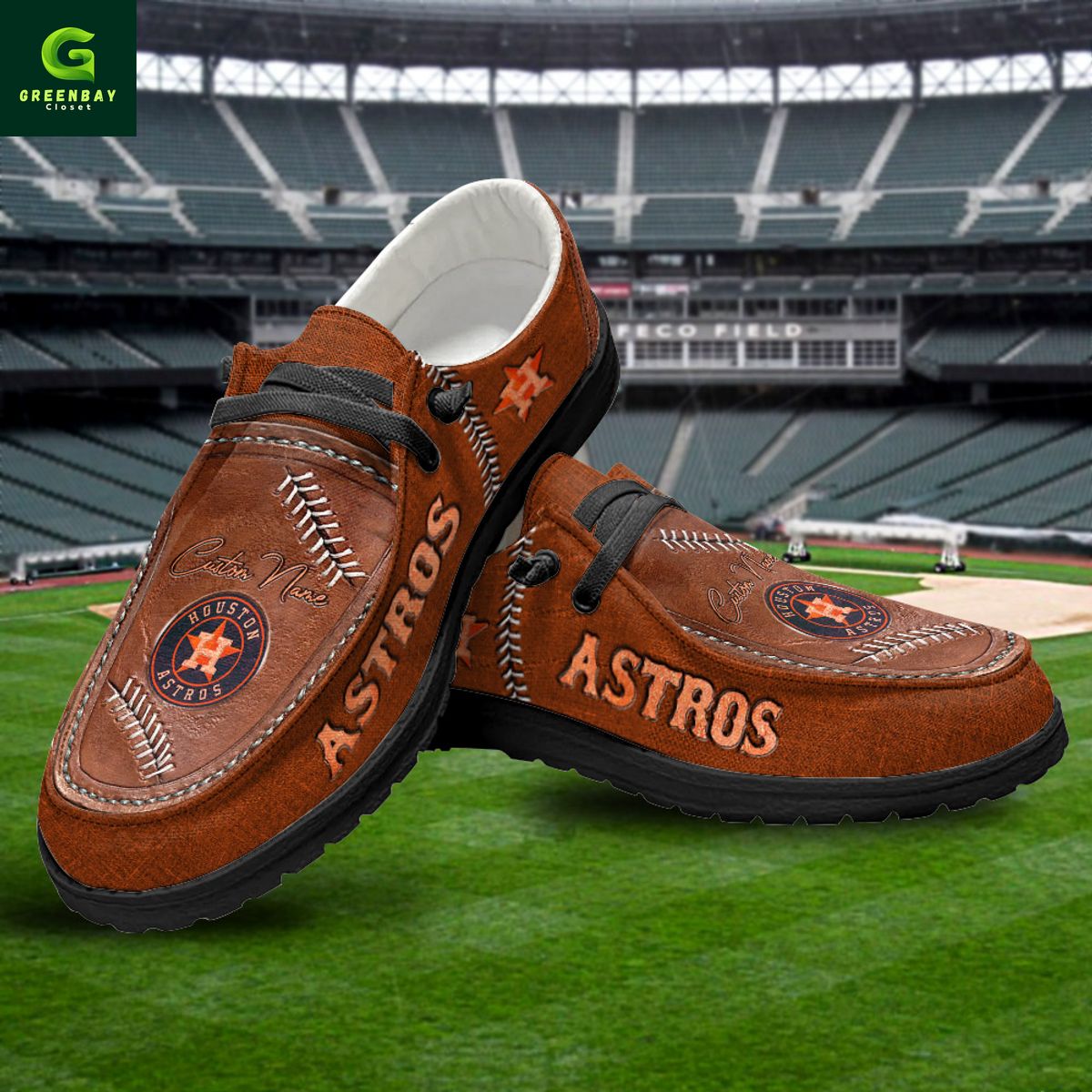 JWFancy Houston Astros Hey Dude Shoes Wally Men's Lace Up Loafers Comfortable For Men And Women
