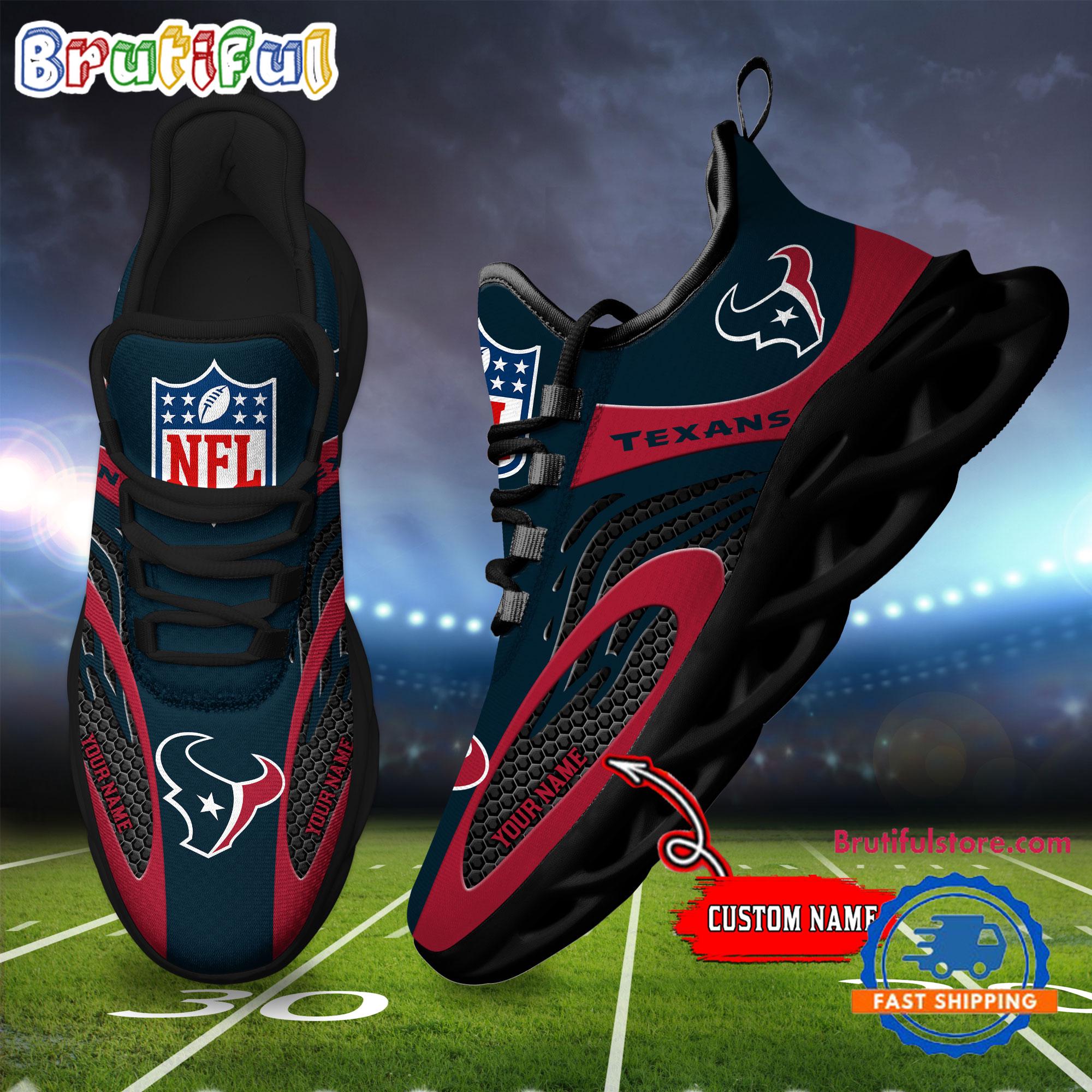 JWFancy Houston Texans Max Soul Shoes Sneakers For Men And Women