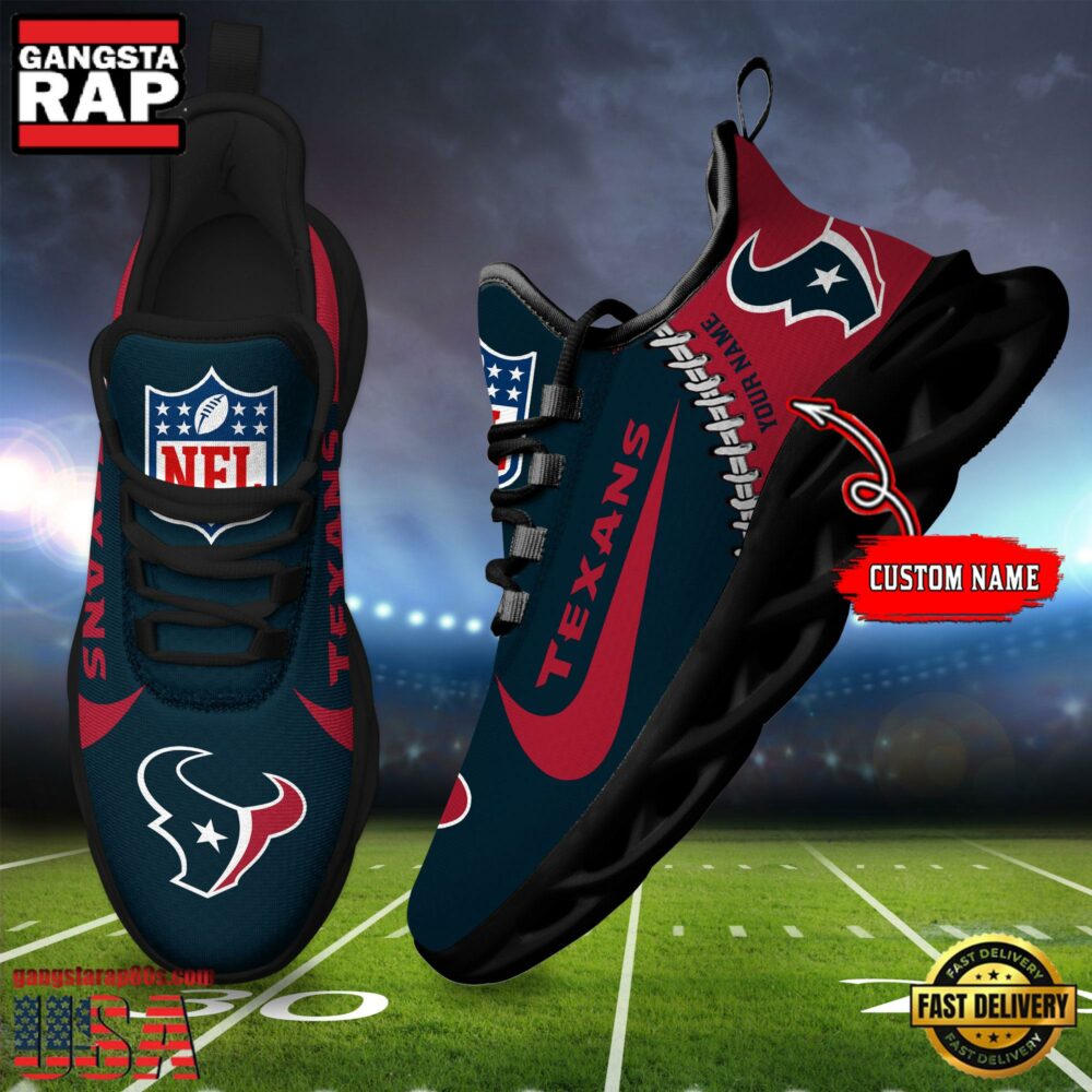 JWFancy Houston Texans Max Soul Shoes Sneakers For Men And Women