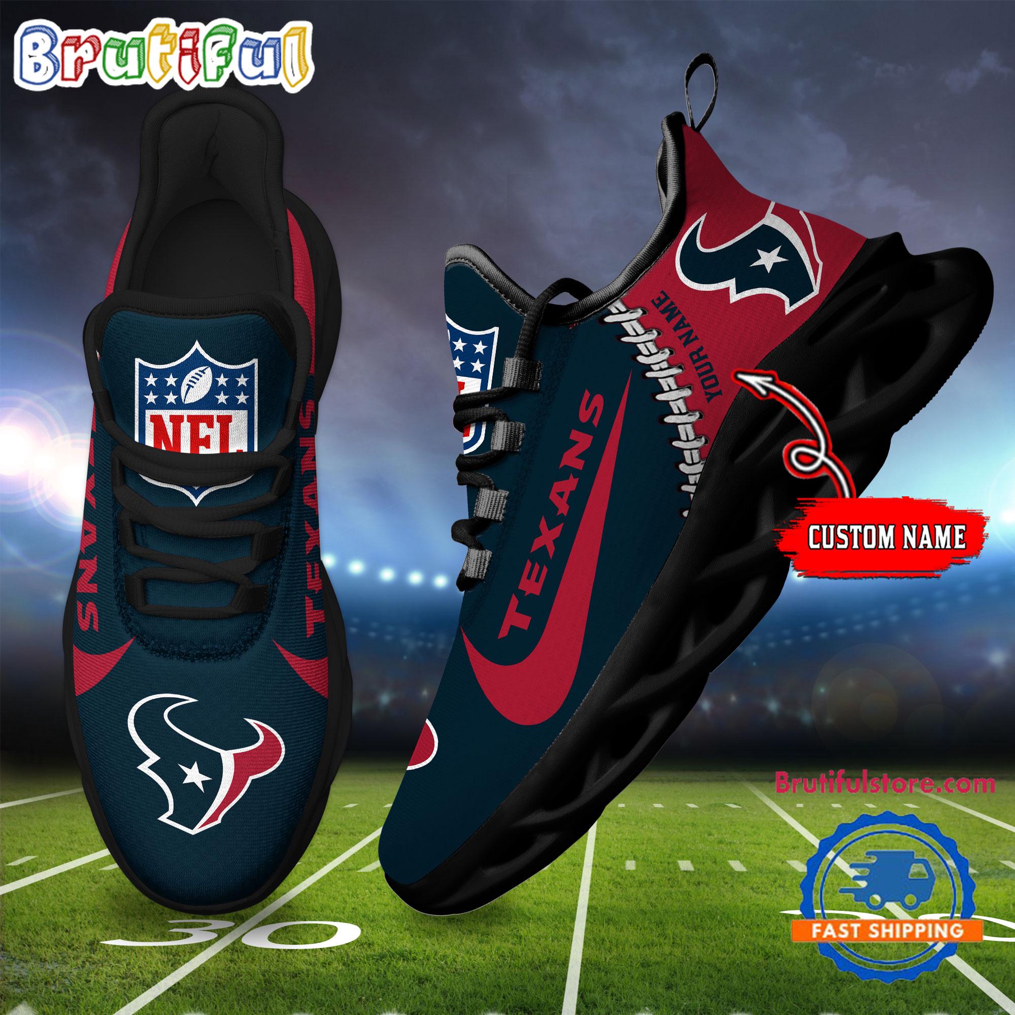 JWFancy Houston Texans Max Soul Shoes Sneakers For Men And Women