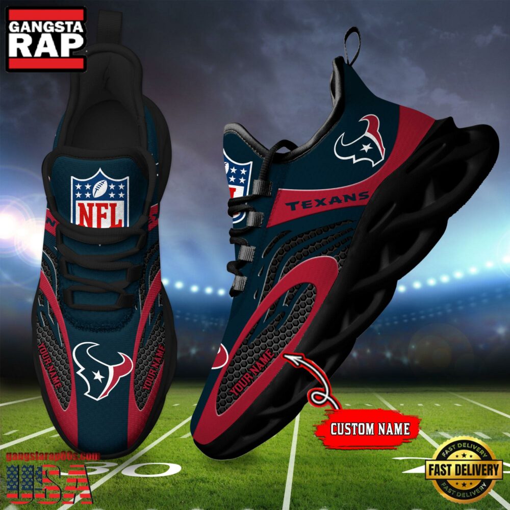 JWFancy Houston Texans Max Soul Shoes Sneakers For Men And Women