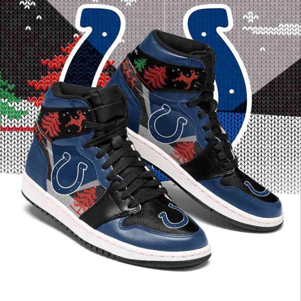 JWFancy Indianapolis Colts AJ1 High Sneakers Shoes For Men And Women