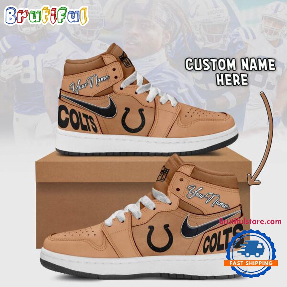 JWFancy Indianapolis Colts AJ1 High Sneakers Shoes For Men And Women