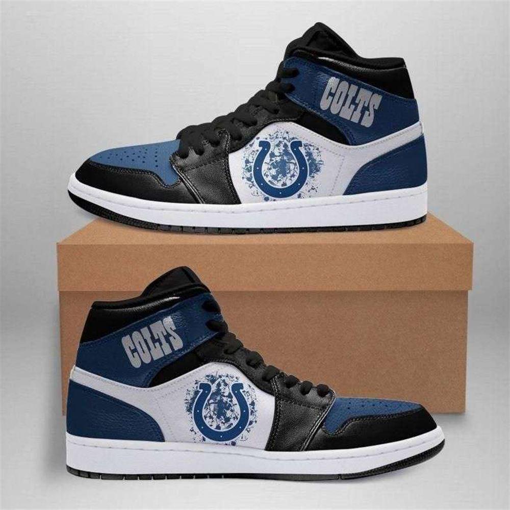 JWFancy Indianapolis Colts AJ1 High Sneakers Shoes For Men And Women