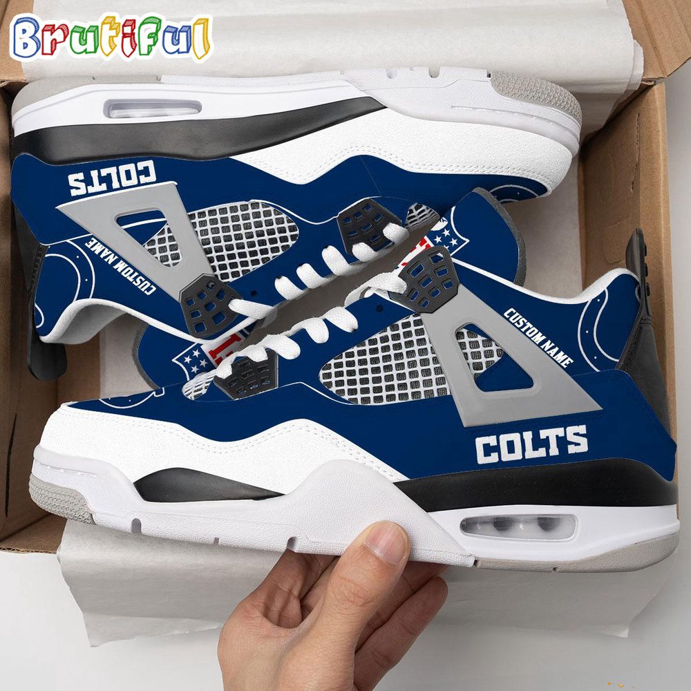 JWFancy Indianapolis Colts AJ4 Sneakers Shoes For Men And Women