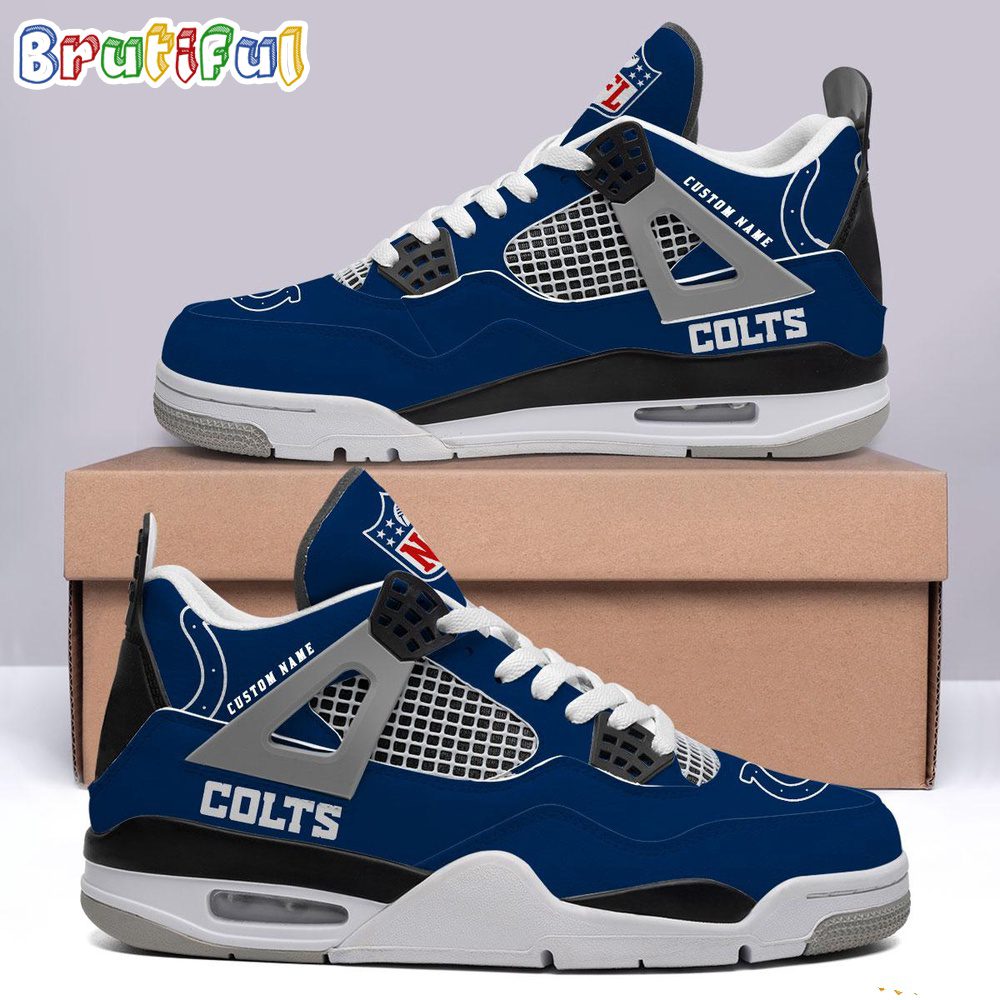 JWFancy Indianapolis Colts AJ4 Sneakers Shoes For Men And Women