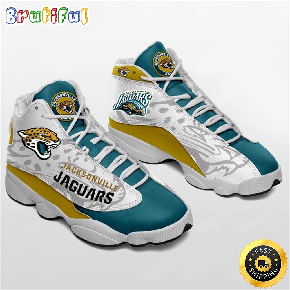 JWFancy Jacksonville Jaguars AJ13 Sneakers Shoes For Men And Women