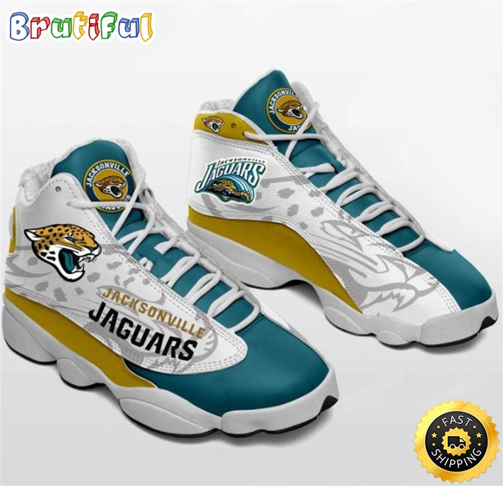 JWFancy Jacksonville Jaguars AJ13 Sneakers Shoes For Men And Women