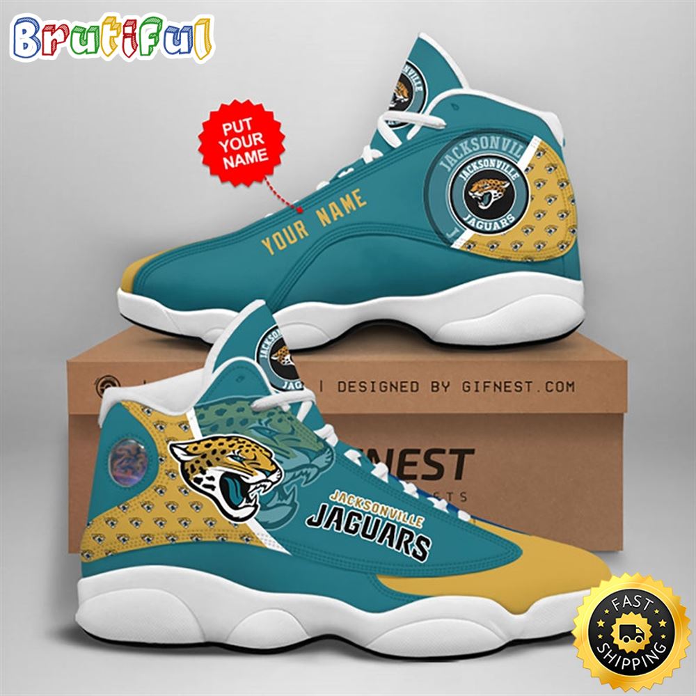 JWFancy Jacksonville Jaguars AJ13 Sneakers Shoes For Men And Women