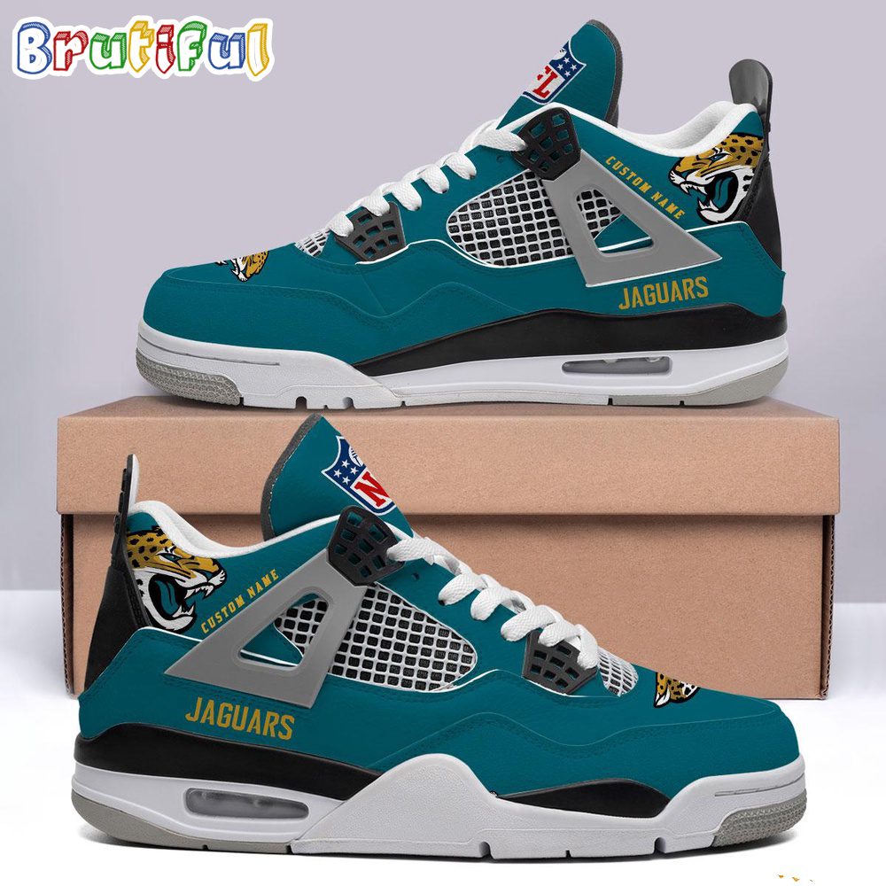 JWFancy Jacksonville Jaguars AJ4 Sneakers Shoes For Men And Women