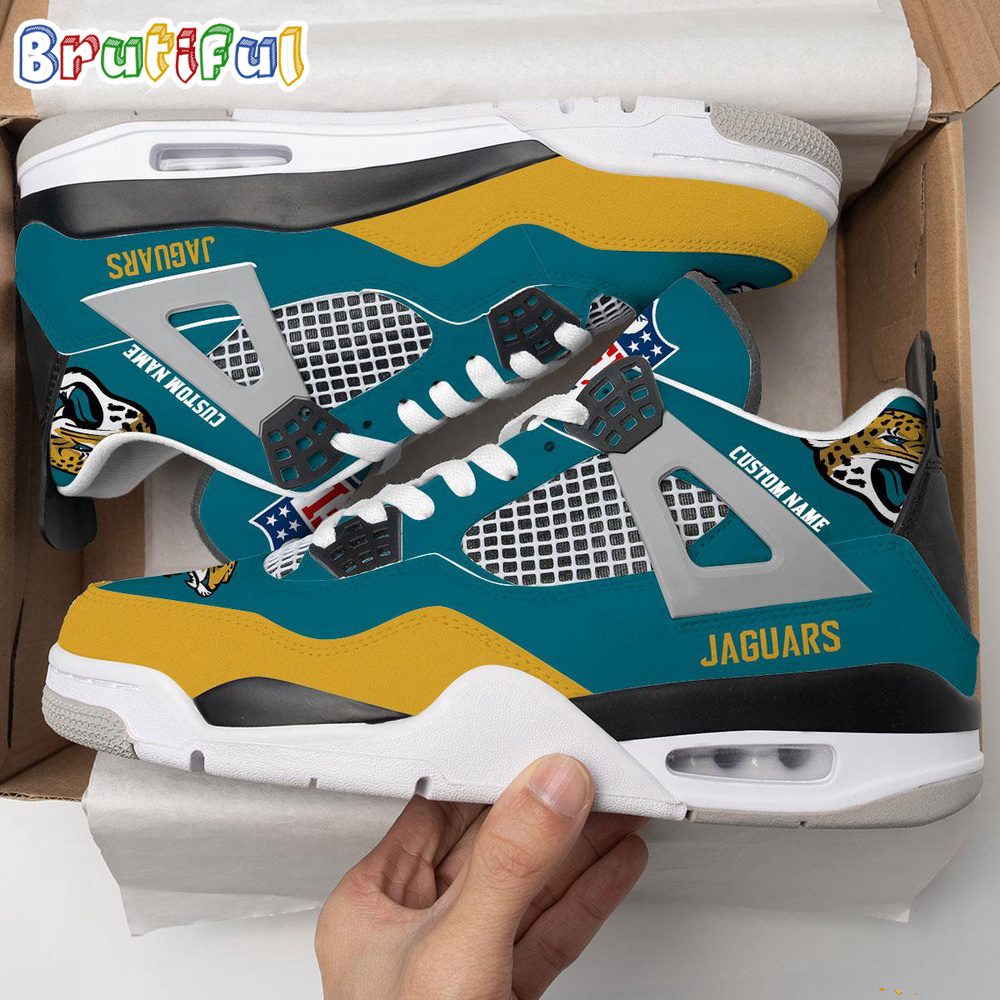 JWFancy Jacksonville Jaguars AJ4 Sneakers Shoes For Men And Women