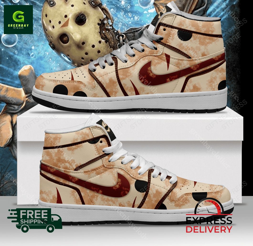JWFancy Jason Voorhees AJ1 High Sneakers Shoes For Men And Women