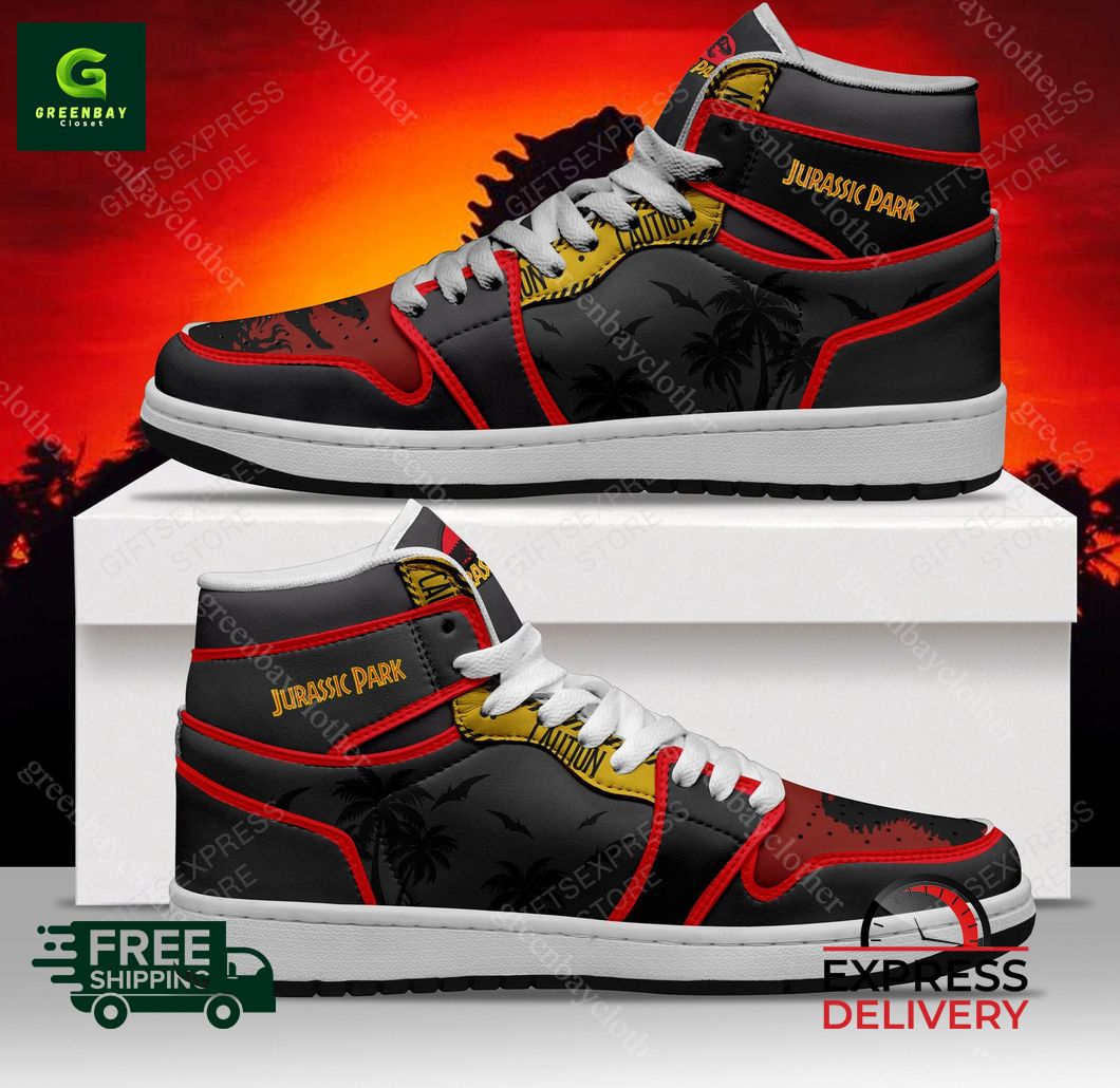 JWFancy Jurassic Park AJ1 High Sneakers Shoes For Men And Women