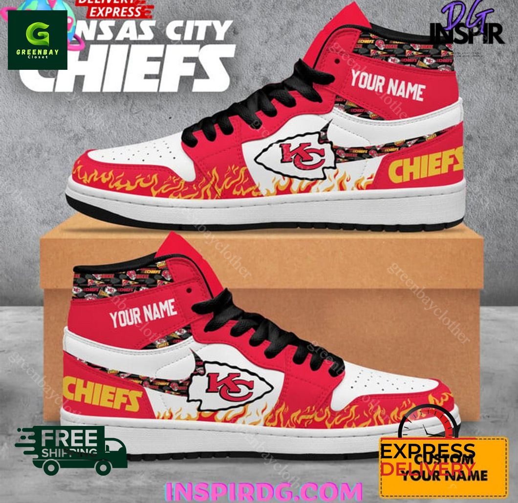 JWFancy Kansas City Chiefs AJ1 High Sneakers Shoes For Men And Women