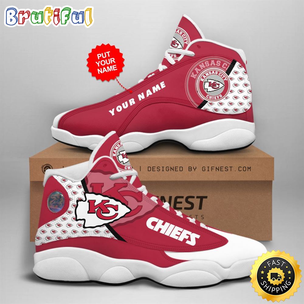 JWFancy Kansas City Chiefs AJ13 Sneakers Shoes For Men And Women
